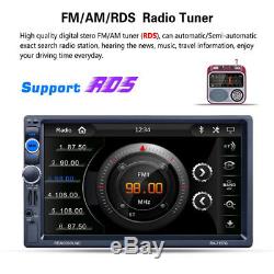 7 2DIN Car Dash Stereo MP5 Player Bluetooth Touch FM Radio USB/TF/AUX GPS Nav
