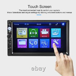 7'' 2DIN HD Car Stereo Radio MP5 Player Bluetooth Touch Screen Rear Camera USA