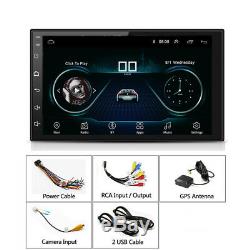 7 2Din Android 9.1 Car Radio MP5 Quad-Core 2+32GB GPS Wifi 3G 4G Mirror Link FM