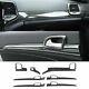 7×Carbon Fiber Dashboard Panel+Door Handle Trim For Jeep Grand Cherokee 2011+ABS