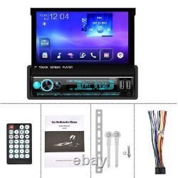 7 Flip Out Touch Screen Single DIN Car Stereo MP5 Player FM Radio USB Carplay