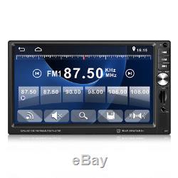 7 HD 2 Din Car Dash Stereo Player FM Bluetooth GPS Navigation with Free NA Maps