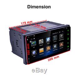 7 HD 2din Car Radio Stereo Player Android 6.0 Wifi GPS Navigation FM AM BackUSB