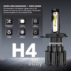 7 Inch LED Headlight Halogen White Light Headlamp Pair Fits 76-17 Jeep Wrangler