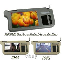 7 LCD Car Sun Visor Monitor Driver Mirror Screen For TV DVD Player Rear Camera