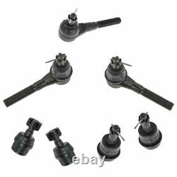 7 Piece Kit Front Tie Rod Ends Upper & Lower Ball Joint for Jeep TJ YJ ZJ New