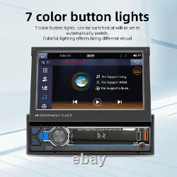 7 Radio Car Stereo Touch Screen 1Din MP5 Player For Apple Carplay Android Auto