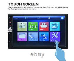 7'' Touch Screen Car Radio Audio Stereo MP5 Player 2Din USB FM Bluetooth+Camera
