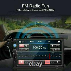 7inch 2 DIN Car Stereo Radio MP5 Player Bluetooth Touch Screen HD + Rear Camera