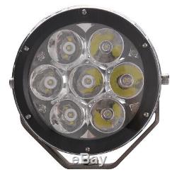 7inch 70W 7X10W Round LED Spot Driving Light Work Offroad 4WD UTE ATV Boat Lamp