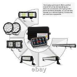 8 Gang Switch Panel LED Work Light Bar Electronic Relay System CAR Boat Marine
