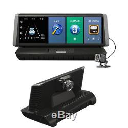 8 Touch 4G Android wifi GPS FHD Recorder DVR Dual Lens Dash Cam ADAS Car Camera