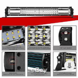 8D 2376W 42INCH CURVED LED Light Bar Spot Flood For Offroad Dodge GMC 4WD 40 44