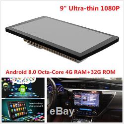 9 In-Dash Car GPS 4GB Android 8.0 2 Din Stereo Radio Player Octa-Core Head Unit