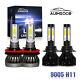 9005 H11 LED Headlight Bulbs Kit for Chevy Silverado 1500 2500 3500 HD 2007-2018