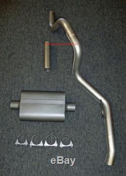 93 97 Jeep Grand Cherokee ZJ Cat Back Exhaust System with Full Boar 2 Chamber