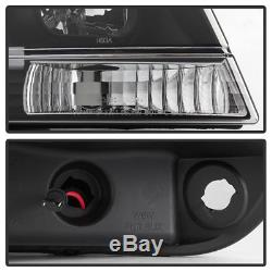 99-04 Jeep Grand Cherokee Black Projector Headlight C-Shape Neon Tube LED DRL