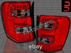 99-04 Jeep Grand Cherokee Tail Lights Led Red/smoke 01 02 03
