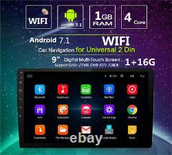 Androi 7.1 91080P Double 2Din Touch Screen Quad-Core 1+16G Car Stereo Radio GPS