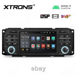 Android 10.0 5 Car GPS Radio Stereo 4-Core 2+16GB +OBD For Jeep Wrangler Dodge