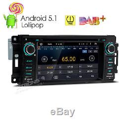 Android 5.1 Car DVD GPS Radio Stereo TPMS for Jeep Grand Cherokee Dodge Chrysler