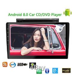 Android 8.0 10.1 Split Tablet DVD Radio 2DIN Stereo Unit Car GPS Wifi Bluetooth