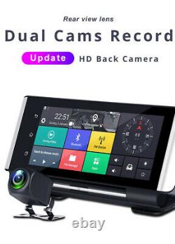 Android Dual Lens 7 in 1080P 4G Car DVR Camera Recorder Video Dash Cam GPS Navi