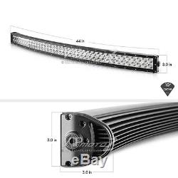 BRIGHTEST+CURVED 42 Inch 240W OFFROAD 4WD JEEP TRUCK S. M. D LED LIGHT BAR KITS
