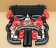 Black Fimc Intercooler+ Piping Kit Red Coupler Clamps E30 E34 E36 E46 E90 325i