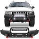 Black Front/Rear Bumper D-Rings Winch Plate For Jeep Grand Cherokee WJ 1999-2004