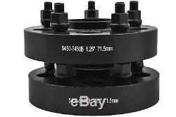 Black Hub Centric 1987-2006 Jeep Wrangler 1.25 Thick Wheel Spacers Adapters