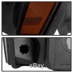 Black Smoked 2005 2006 2007 Jeep Grand Cherokee Headlights Headlamps Left+Right