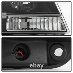 Blk 1999-2004 Jeep Grand Cherokee OPTIC LED Tube Projector Headlights Headlamps