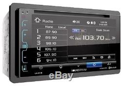 Bluetooth Glass Panel Touchscreen Double 2 Din Car Stereo Receiver W Install Kit
