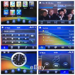 Bluetooth HD In Dash Car CD DVD Player Stereo FM Radio 6.2 Double DIN GPS Maps