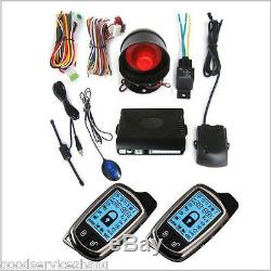 CAR SECURITY ALARM SYSTEM SET/KIT WithSIREN+LCD PAGER Anti-theft