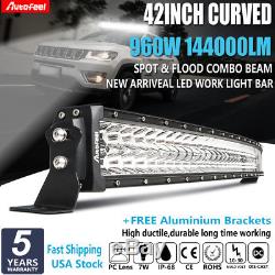 CREE Curved 42Inch 960W Led Work Light Bar OffRoad Ford Truck Driving Lamp 40/44