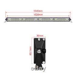 CREE Quad Row LED Light Bar 42inch 3328W + 22inch +2x 12inch Spot Flood 4WD Lamp
