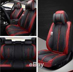 Car 5 Sits Cover Cushion Set 6D Surround Breathable Luxury Microfiber Leather