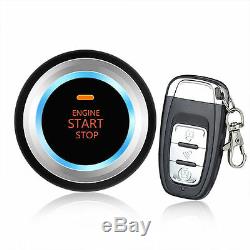 Car Alarm System Security Alarm Engine Start Push Button RemotLED Audible alarm
