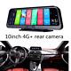 Car Cam Dual Dash Camera Driving Recorder GPS Navigation 10 In Android 8.1 WiFi