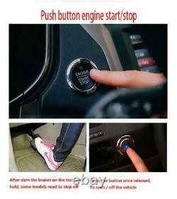 Car Ignition Switch DC 12V Engine Start Push Button Keyless Entry Starter Kit