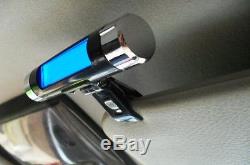 Car Interior A/C Vent Clip Digital Clock Thermometer Blue LED Back Light 2In1