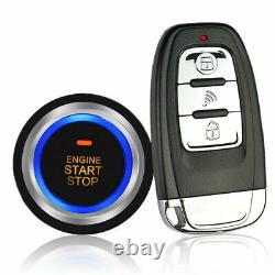 Car Keyless Entry Engine Start Alarm System Push Button Remote Starter Stop 12V