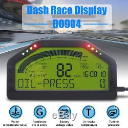 Car LCD Screen Race Dashboard Display Bluetooth Full Sensor Rally Gauge Kit