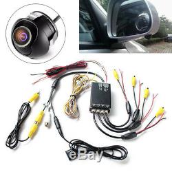 Car Parking Panoramic View Rearview 4 Way Camera Control Box System 360 Degree