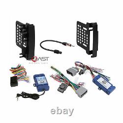 Car Radio Stereo 2 Din Dash Kit Amp SWC Harness for 07-up Chrysler Dodge Jeep