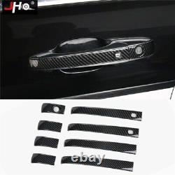 Carbon Fiber ABS Full Set Interior Cover Bezels For Jeep Grand Cherokee 2014-19
