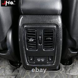 Carbon Fiber ABS Full Set Interior Cover Bezels For Jeep Grand Cherokee 2014-19