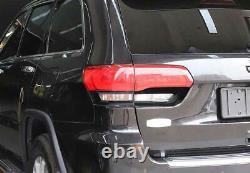 Carbon Fiber Rear Tail Light Lamp Frame Trim For Jeep Grand Cherokee 2014-2021